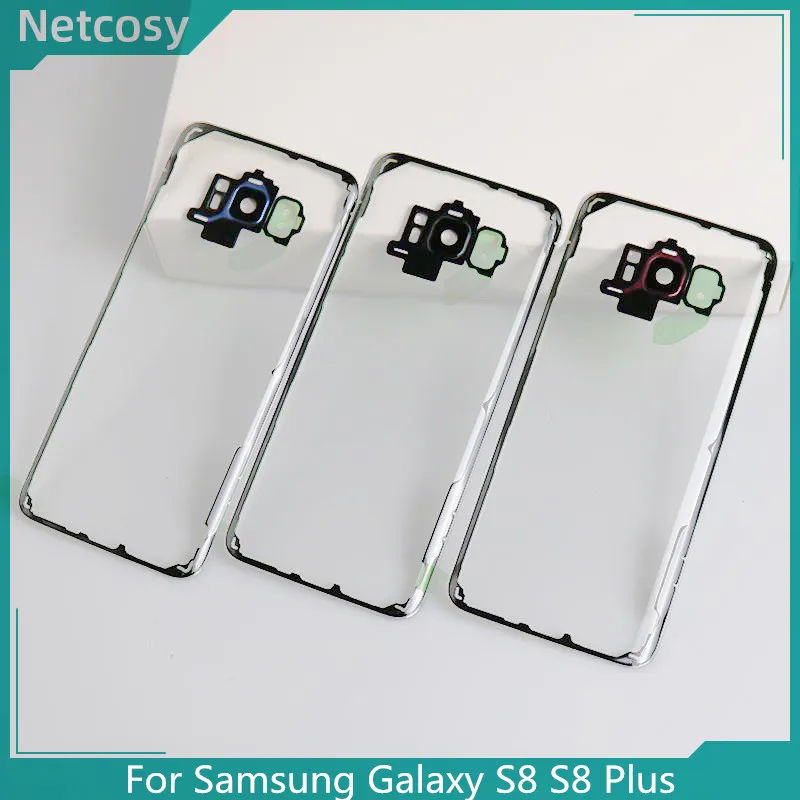 

For Samsung S8 S8 Plus Clear Battery Housing Cover back door Case Replacement For Samsung Galaxy S8 S8+ Battery Cover Case
