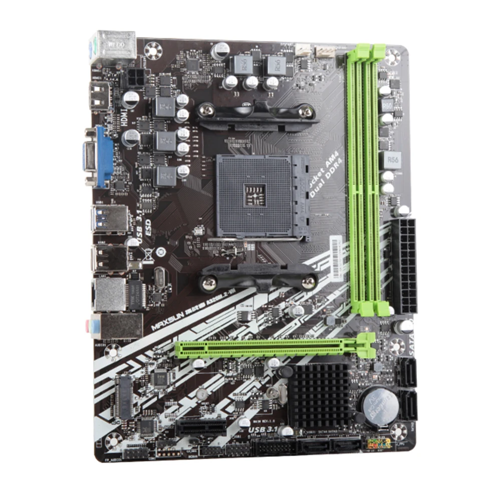 Оригинальная материнская плата MAXSUN Challenger II A320M.2 VH AMD AM4 mATX двухканальный DDR4 1000M LAN