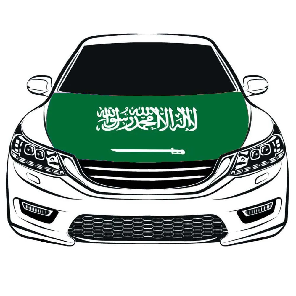 

Kingdom of Saudi Arabia National Car Hood Cover flag,Engine Flag,100% spandex,