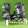 Black Professional Inline Skate Shoes Heelies Wheels Inline Skate Shoes Quad Skates Boots Skeelers Sports Equipment BI50SS