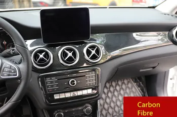 

Carbon Fibre CD Gear Instrument Mouldings Door Handle Decorated Frame For Benz GLA200 220 260 2015 17 18 CAA211B