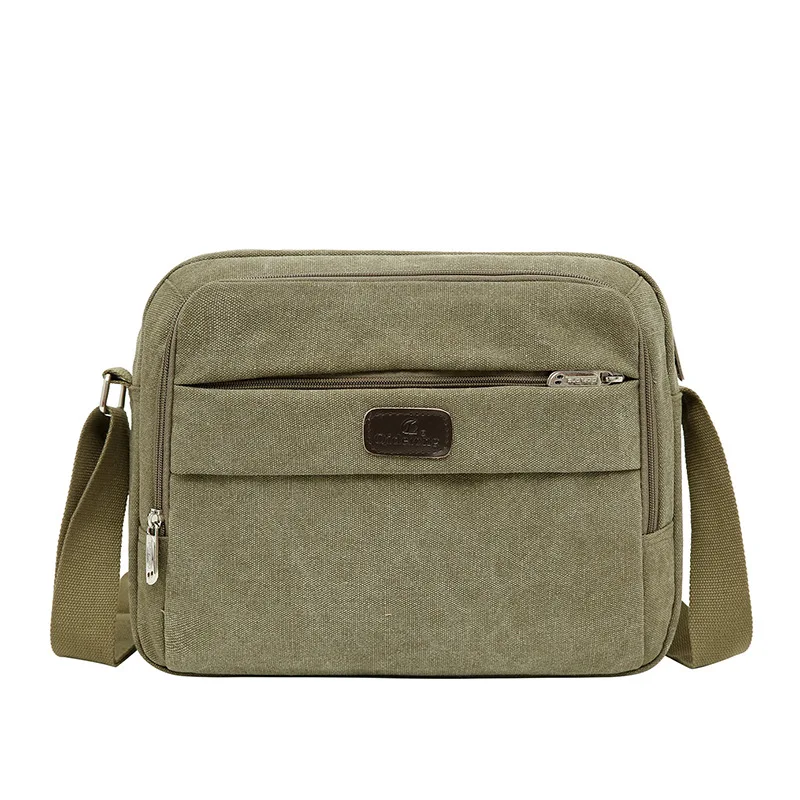 

New Style Men Simple Business Crossbody Bag Casual Retro Canvas Bag Briefcase Men's One Year