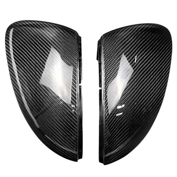 

Car Wing Door Carbon Fiber Rear View Rearview Mirror Covers Cap Trim Case for Ford Fiesta Mk7 2009-2017