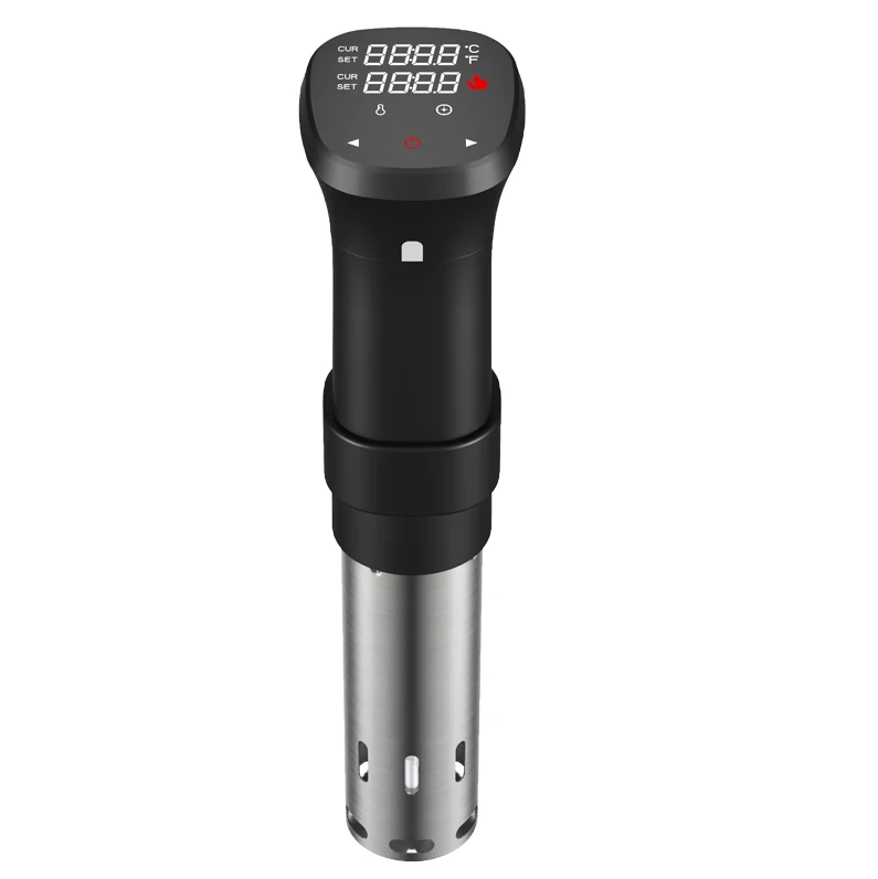 

Vacuum Slow Sous Vide Food Cooker 1800W Powerful Immersion Circulator - LCD Digital Timer Display Stainless Steel