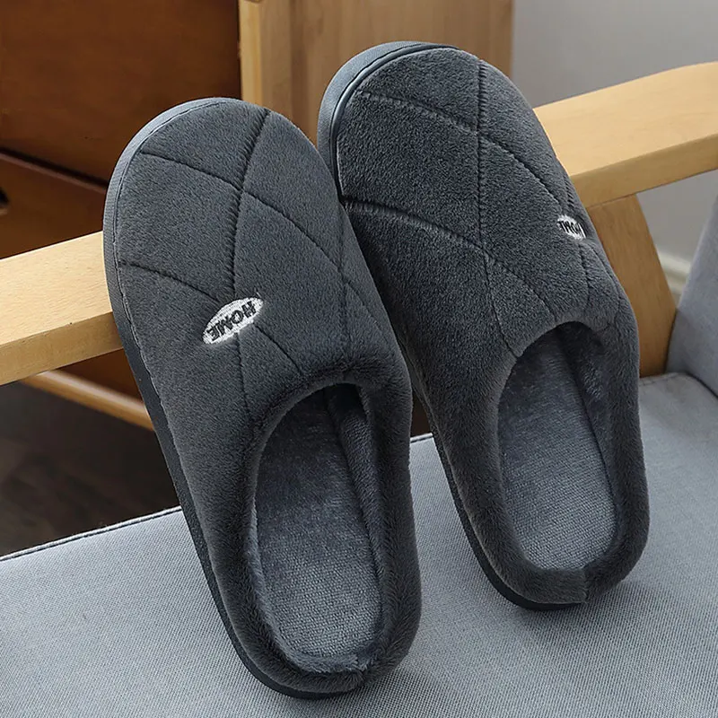 

Women's slippers 2020 Plush Suede warm Home slippers Design Gingham Brand Female slippers 7 colors Indoor shoes Unisex