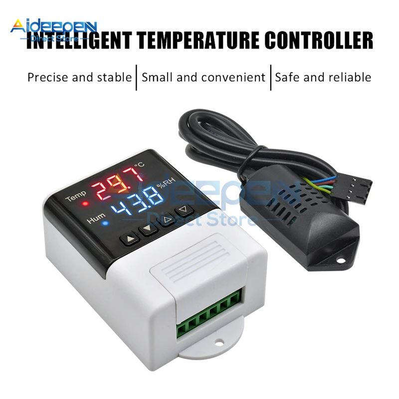 DTC3200 AC 110-220 В светодиодный цифровой термостат гигростат регулятор температуры и