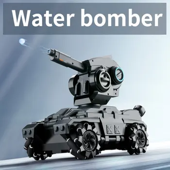

31x20X30cm Rechargeable 2.4G Water Bomber Armored Toy Vehicle RC Truck Four Wheel Drive With Concentrated water USB Cable