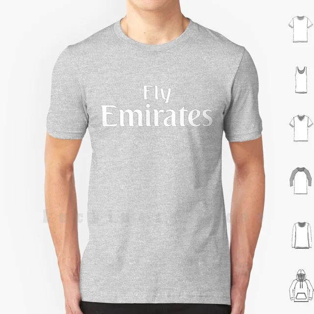 Fly Emirates T Shirt Big Size 100 