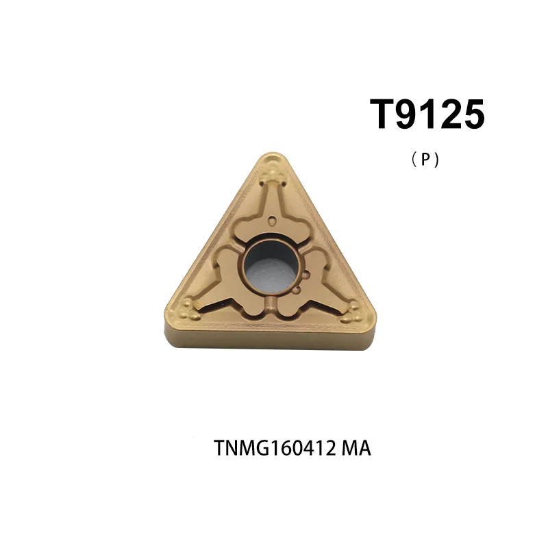 

10PCS TNMG160404 MA T9125 Carbide Inserts TNMG 160408 TM TNMG160412 CNC Lathe Tools External Turning Blade Tools for Steel