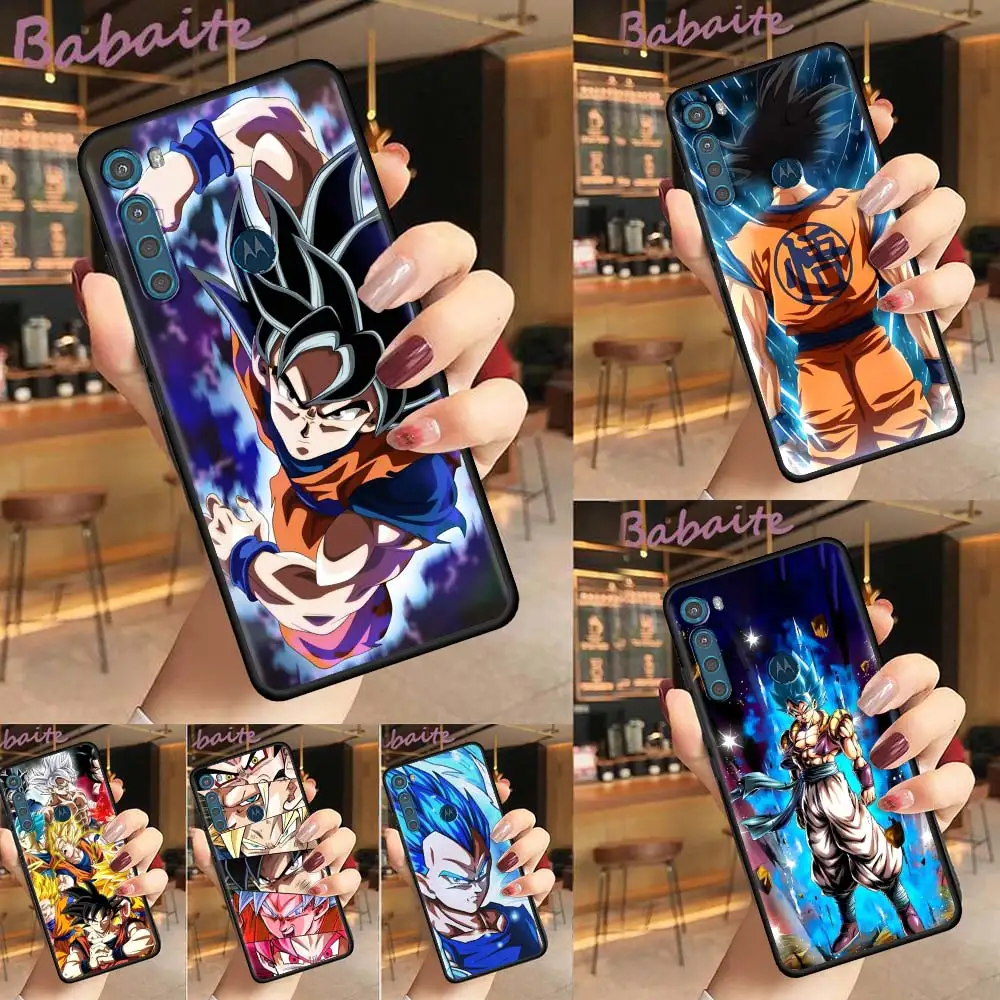Аниме Сон Гоку чехол для телефона Motorola One Fusion G9 Play G8 Power Edge Plus G10 E6s G Stylus Tpu мягкий |