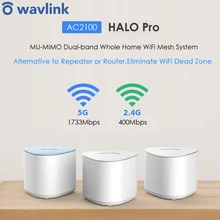 Wireless Mesh WiFi Router 2.4G 5G AC2100 MU-MIMO Dual-Band Whole Home Mesh WiFi Wireless Repeater WiFi Extender Working Online