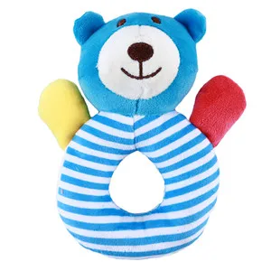 panda Детская погремушка, кольцо, колокольчик, игрушка, детская головоломка, погремушки, токарные, Висячие колокольчики, животные, висячие кольца-погремушки, детские животные, ручные колокольчики - Цвет: panda