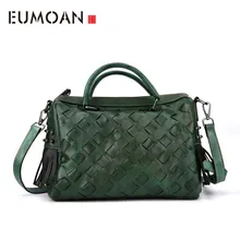 EUMOAN оригинальные новые женские тканевые первый слой кожаная сумка-мессенджер в стиле ретро, цветная Крафтовая сумка