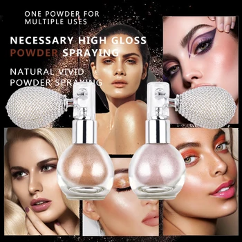 

1 Pc New Fashion Highlighter Powder Spray Airbag Bottle Face Makeup Brighten Highlight Glitter Powder Eyeshadow Cosmetics