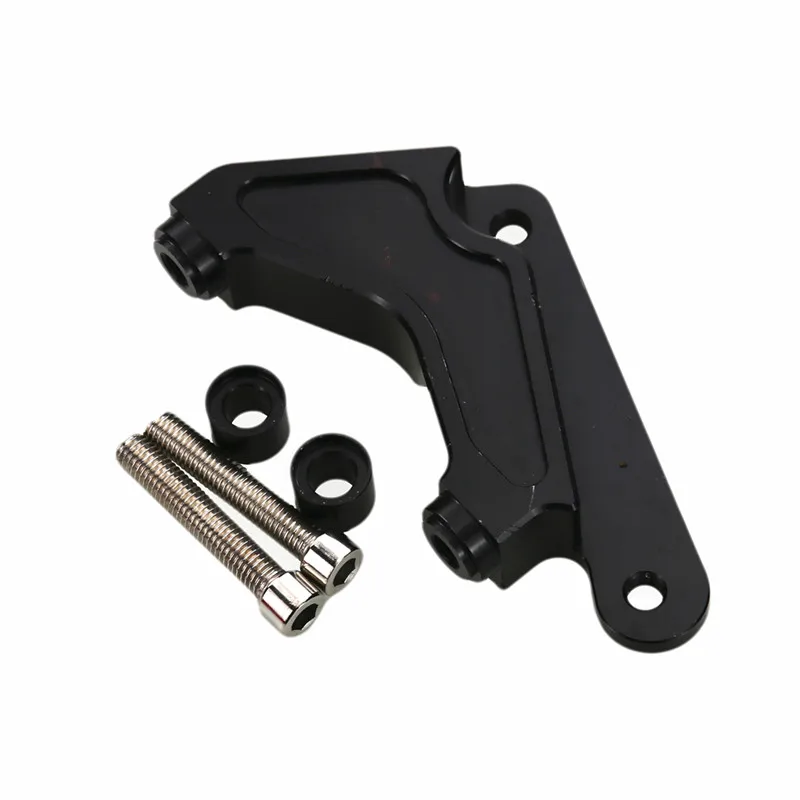 BLACK 220MM Мотоцикл тормозной суппорт кронштейн адаптер Поддержка для Honda Dio Af 18/27/28/34/35 об/мин Adelin Frando 82 мм Радиальные шины для 200 мм - Цвет: BLACK 220MM