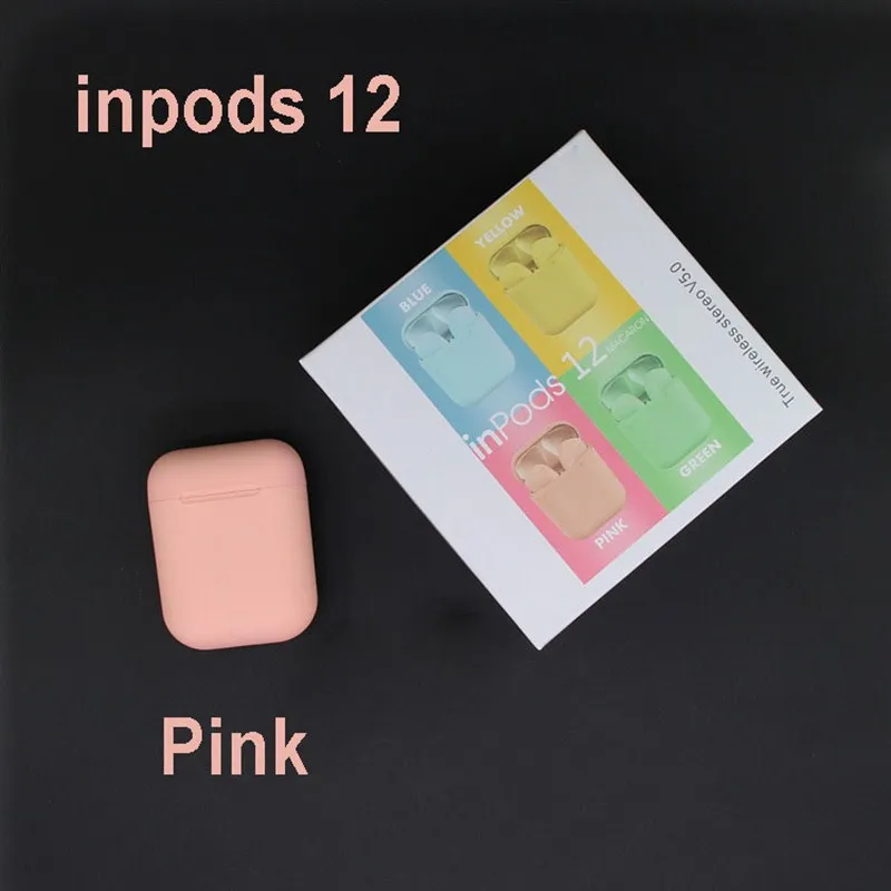 Inpods 12 наушники беспроводные TWS наушники Macaron inpods 12 Bluetooth 5,0 наушники с сенсорным TWS для смартфона PK i7 i11 i14 TWS