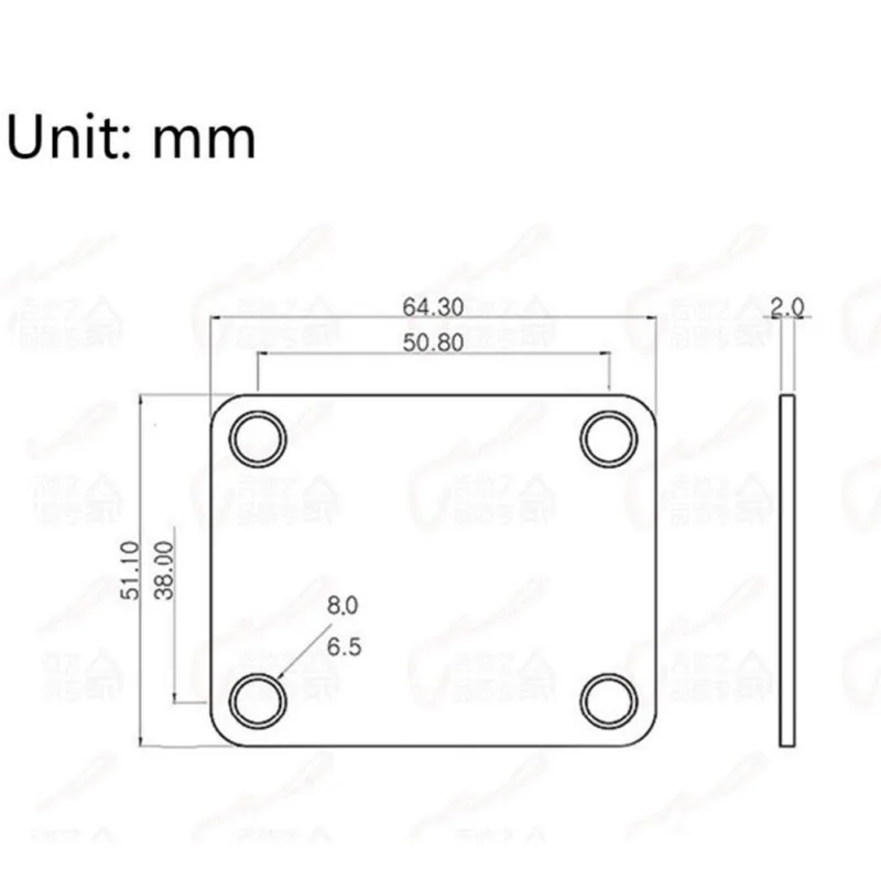 Электрогитара пластина для крепления грифа соединение из нержавеющей стали доска с винтами QW40