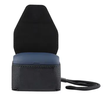 

Leather Case Full Storage Bag Box with Strap for Jabra Elite Active 65t Headset