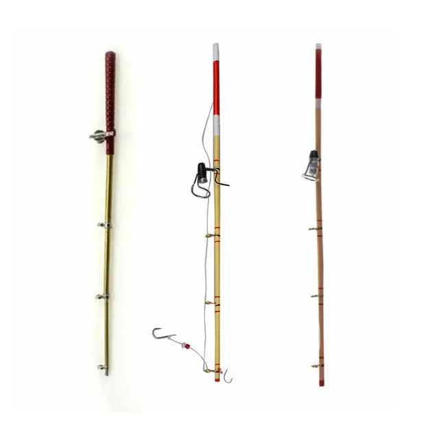 1SET 1:12 Fishing Rod Pole Dollhouse Miniature Fishing Tool Model Toy Dolls  House Garden Decoration