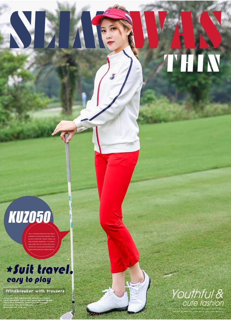 PGM брюки для гольфа женщины и девочки весна Спортивные брюки высокая эластичность средняя и низкая талия брюки KUZ050
