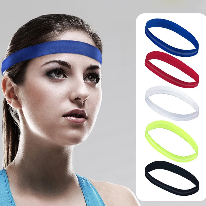 QFashion Sport Elastic Headband Anti slip Yoga Hair Bands Sweatband