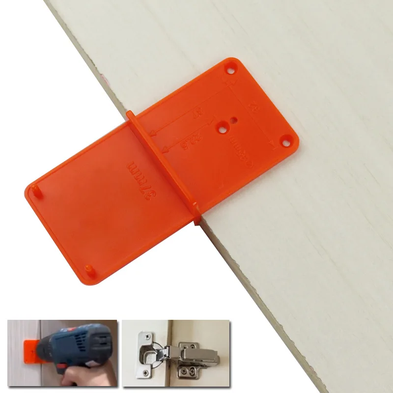 35mm 40mm Hinge Hole Drilling Guide Locator Hole Opener template Door Cabinets DIY Tool For Woodworking tool