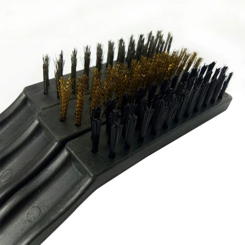 9 inches airsoft M4 M16 tactical ar 15 gun accessories 3pcs mini steel stainless wire brush copper wire brush for rifle scope for hunting (3)