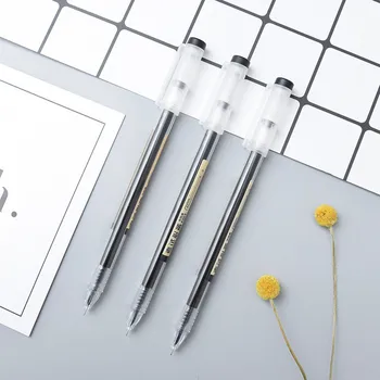 

Hot Sale Large-Capacity Ink Gel Pen 0.5 mm Simple Black Ink Professional Student Exam Writing Pen School Supplies Signed Pen