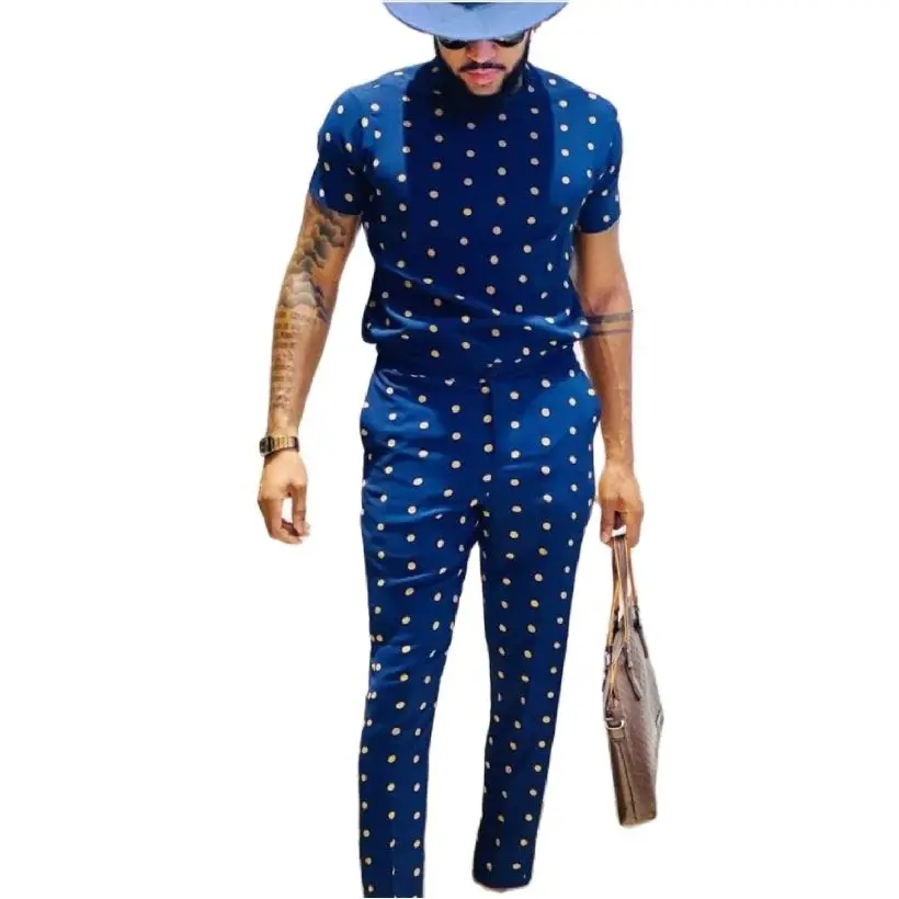 2021New Men's Summer Leisure Sets T Shirt+Pants Two Pieces Casual