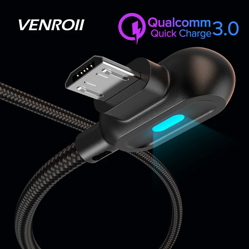 Micro USB Cable 2.4A Fast Charging Nylon Braided Data Cord
