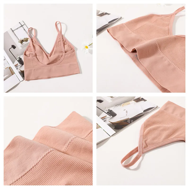 Seamless Bra Sports Bras For Women U-shape Back Crop Tops Female Bralette Comfort Sexy Lingerie Brassiere Women Nowire Underwear