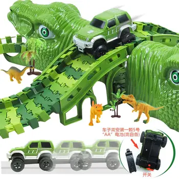 

Dinosaur track changeable DIY building blocks dinosaur hole scene play mat carpet toy
