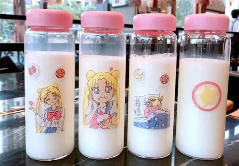 Cosplay&ware Anime Sailor Moon Water Bottle Cosplay Transparent Glass Cup Portable Travel Halloween Christmas Cartoon -Zentai shop online H0b7a1d43dda043578fff4a9757c5712bg.jpg