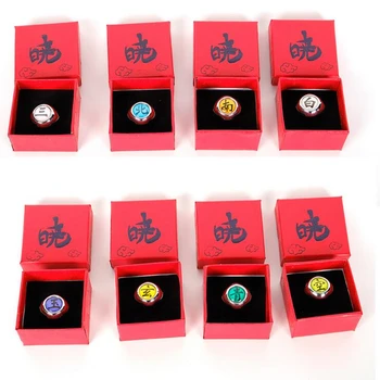 

Anime Naruto Akatsuki Uchiha Itachi Cosplay Ring Red Box Packed