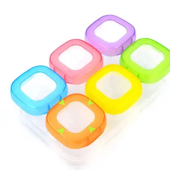 

4/6 Pcs Baby Plastic Portable Food Containers Mini Weaning Freezing Storage Box 95AE