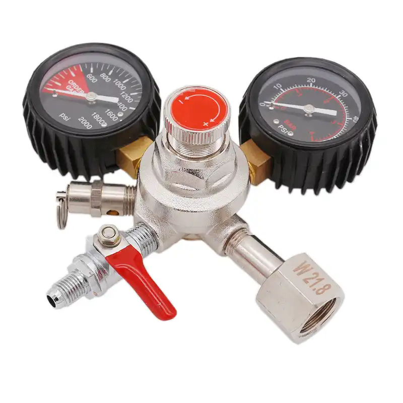 CO2 Draft Beer Regulator Dual Stage Pressure Regulator Tank Beer
