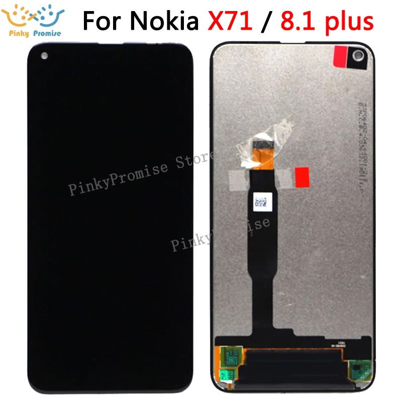 

100% Test For Nokia X71 LCD Display For Nokia 8.1 plus TA-1188 Touch Panel Screen Digitizer Assembly For Nokia X71 TA-1167 lcd