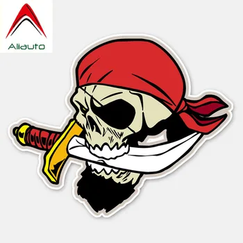 

Aliauto Creative Personality Car Sticker Cold Pirates Reflective Sunscreen Waterproof Decal Accessories Vinyl,13cm*11cm