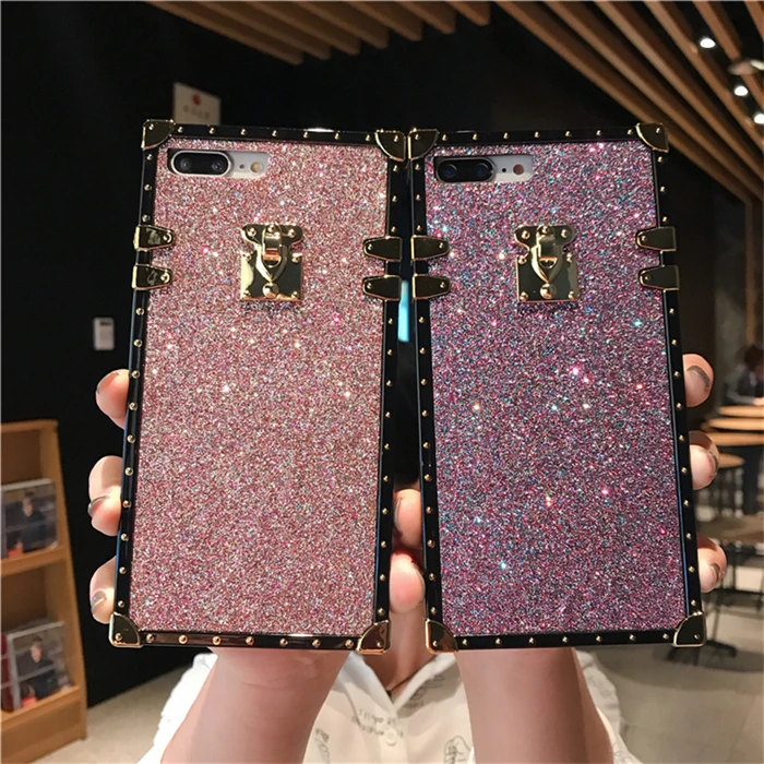 

Comely Unique Touch Fashion Anti-Knock Glitter Business Phone Case For Samsung S10plus S10 S10e S9plus S9 S8plus S8 Note9 Note8