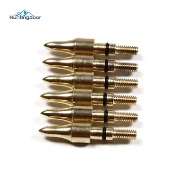 

6PCS Golden Practice Arrowhead Shooting Broadhead Arrow Head Tips Points Beginner For Pure Carbon/Mixed Carbon/FRP Arrows