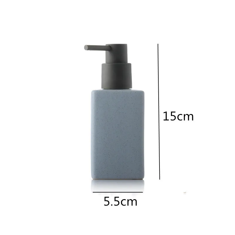 Ceramica Accesorii de baie Sticla de dezinfectant pentru maini Sticla patrata de lotiune Accesorii pentru baie Presă recipientul pentru săpun recipient lichid