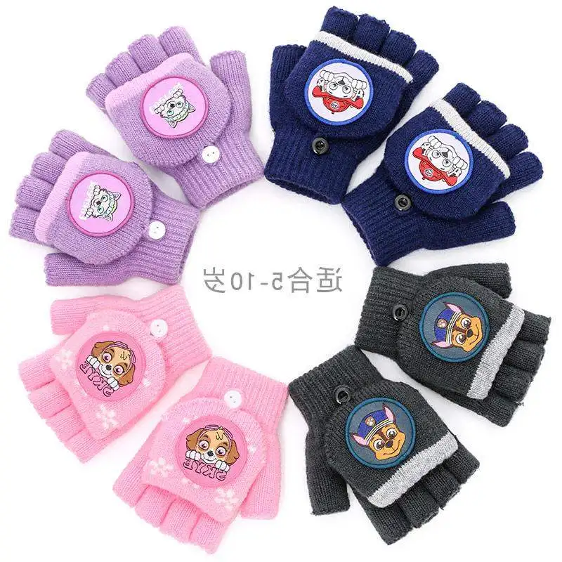  2019 Original Paw Patrol children's glove Kindergarten toy Rubber chase skye everest toys Kids Birt - 4000112743056