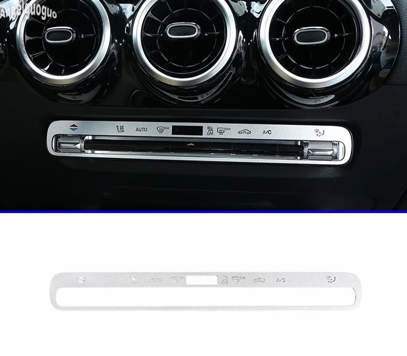 For Mercedes Benz A B GLA GLB CLA Calss W177 W247 X156 2019-2020 Car Accessories Air Conditioning Mode Button Cover Sticker