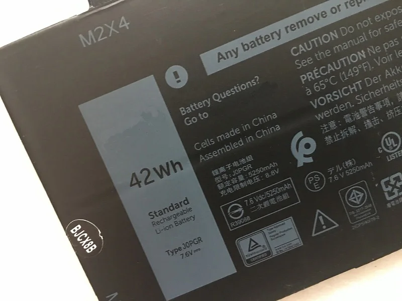 SupStone подлинный J0PGR Аккумулятор для ноутбука Dell Latitude 5285 5290 T17G 1WND8 JOPGR ноутбук