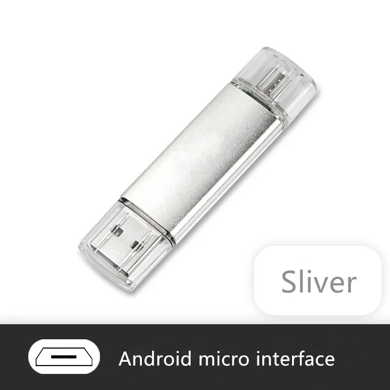 2 in 1otg usb flash16GB 32GB 64GB  Usb Flash Drive for phone memory stick Pendrive for Android mobile usb flash drive 256gb usb stick USB Flash Drives