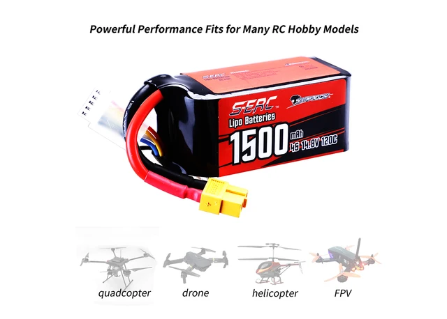 ハイエンド SUNPADOW マッチモアセット！ 2パックSunpadow 14.8v 4s LiPoバッテリー1100mah 1300mah