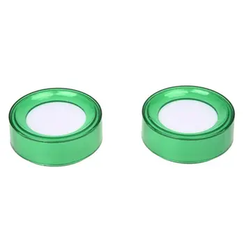 

New Green Plastic 7cm Dia Sponge Finger Wet Money Cashier 2 Pcs