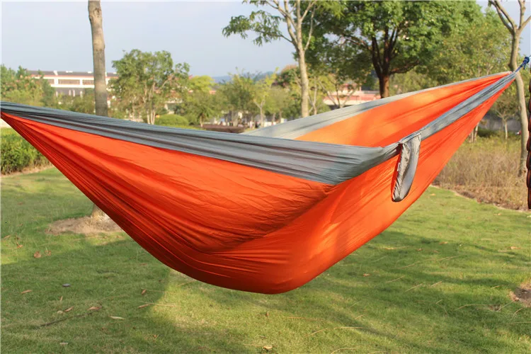 Открытый двойной парашютом гамак кемпинг кровать Портативный спит плохо Hamaca мебель, садовые качели 300*175 см
