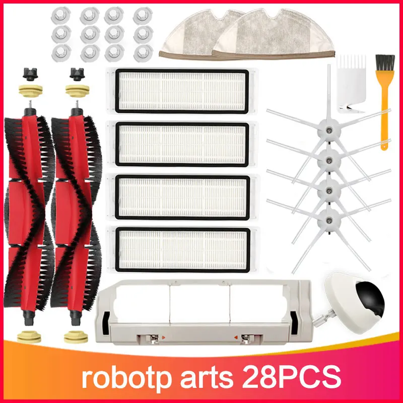 Съемный основной набор кистей HEPA фильтр для Xiaomi Roborock S6 S60 S65 S5 S55 T6 E25 E35 Tanos тканевые