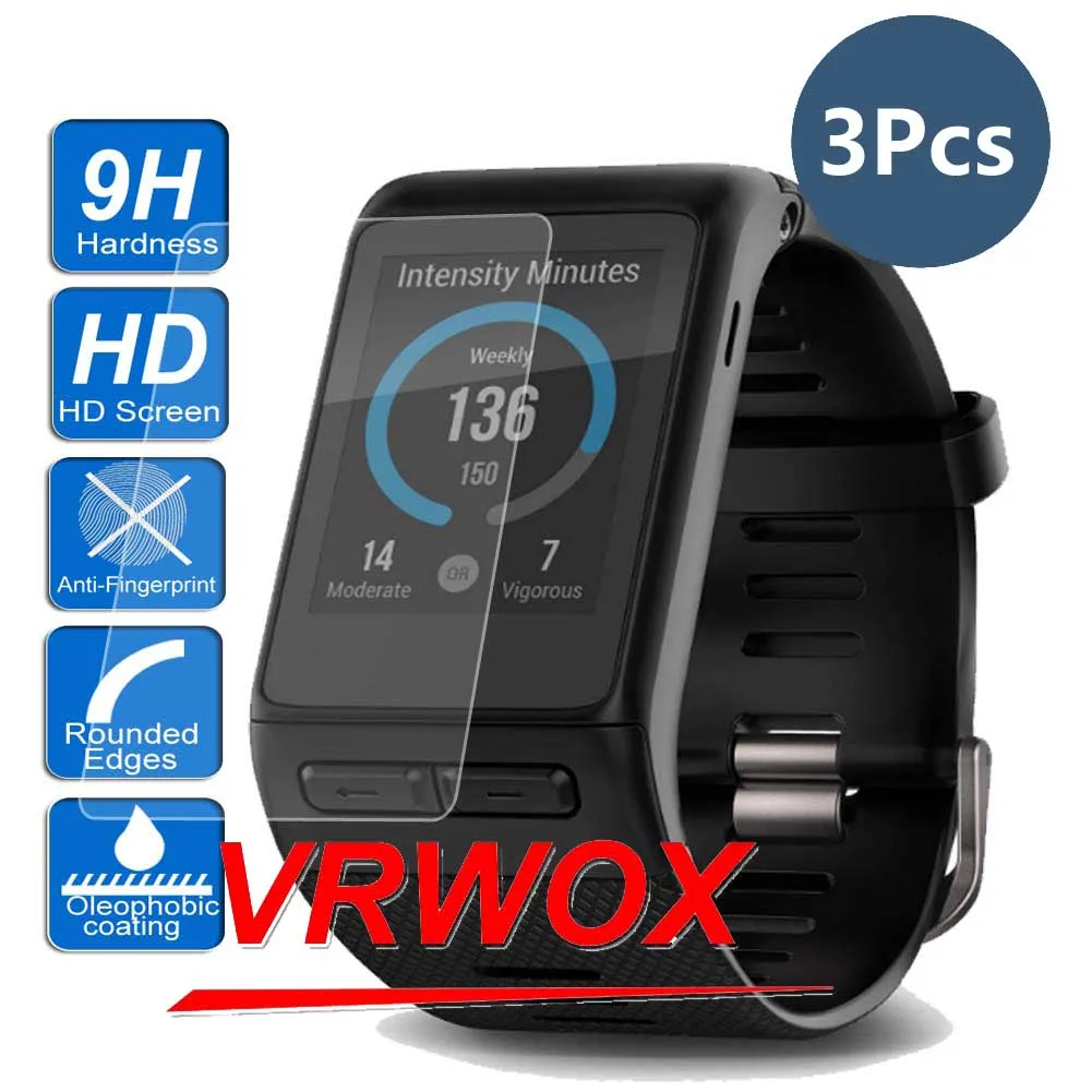 Proteggi Schermo In Vetro Temperato Antigraffio 3Pcs 9H Per Garmin Vivoactive Hr Vivoactive Forerunner 30 35